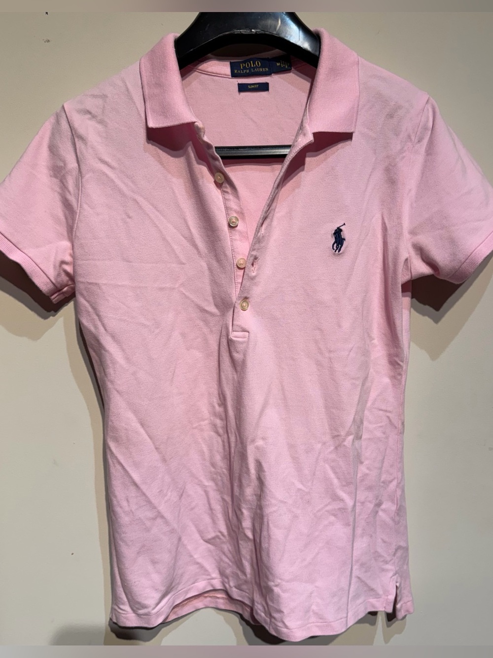 Ralph Lauren Pink Slim Fit Polo Shirt